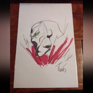 Spawn Eddie Nunez Original Sketch Signed With COA
